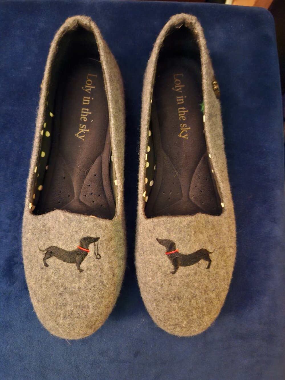 Modcloth Loly in the Sky Dachshund Flats